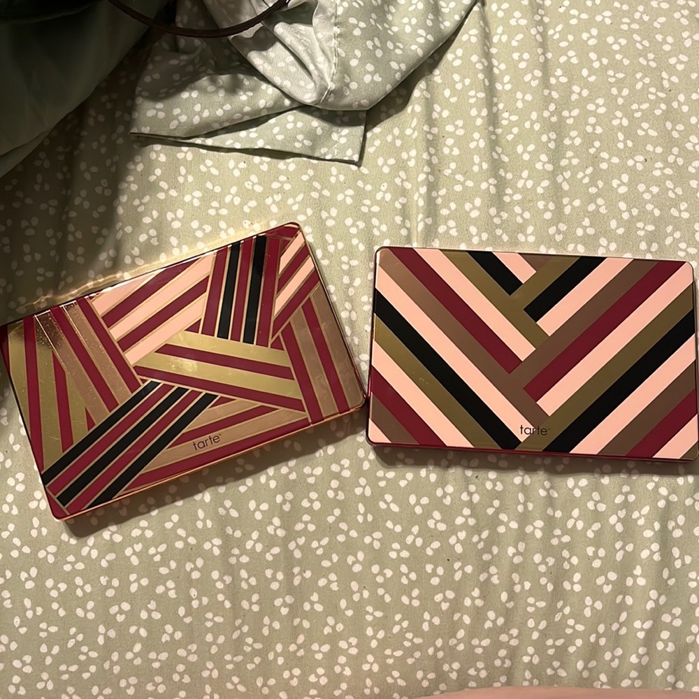 tarte Amazonian Clay Holiday 2022 eyeshadow palettes “Gilded” and “Glamour”